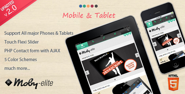 Moby elite - Mobile Template
