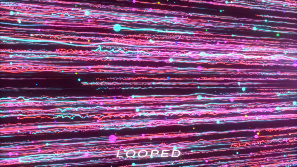 Colorful Particles Rising 3 Background