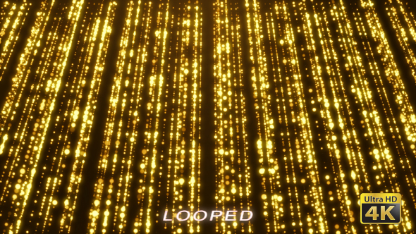 Gold Particles Glitter Background