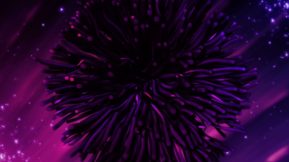 Abstract Purple Particles