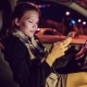 Beautiful Girl With a Phone In The Car - VideoHive Item for Sale
