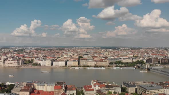 Budapest - Hungary travel from above flying with a DJI Mavic Air drone made in 4k 24 fps using ND fi