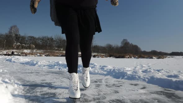 Woman Ice Skating