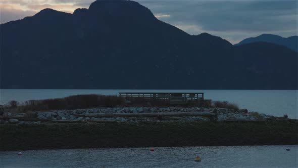 Beautiful Panoramic View of Canadian Mountain Landscape