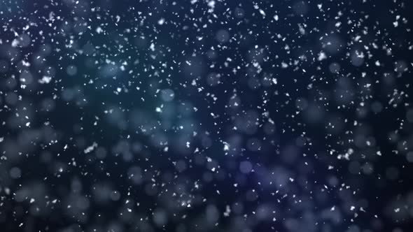 4K Seamless Looped Snow fall background, snow falling animation with green screen