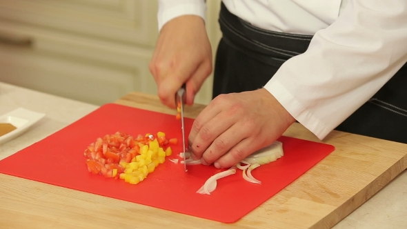 Chopping Food Ingredients