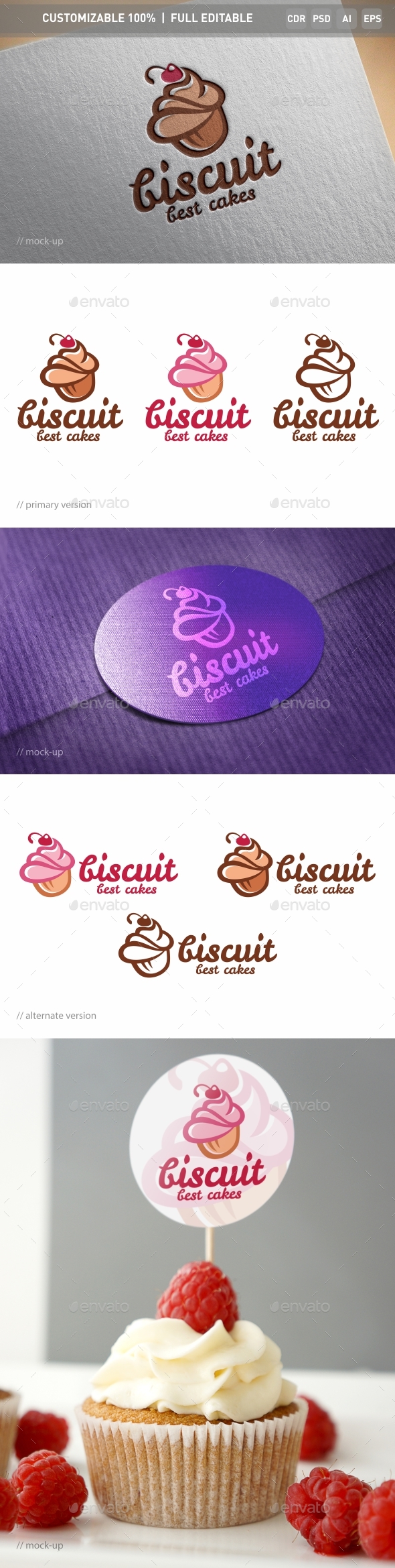 Biscuit Logo Template