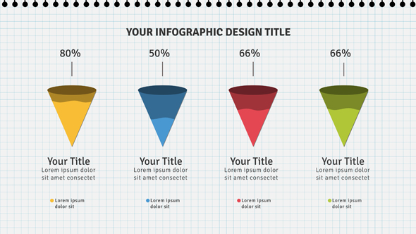 Infographic Design On Checkered Paper