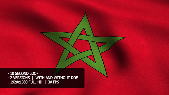 Morocco Flag Background