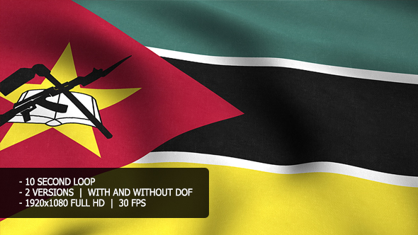 Mozambique Flag Background