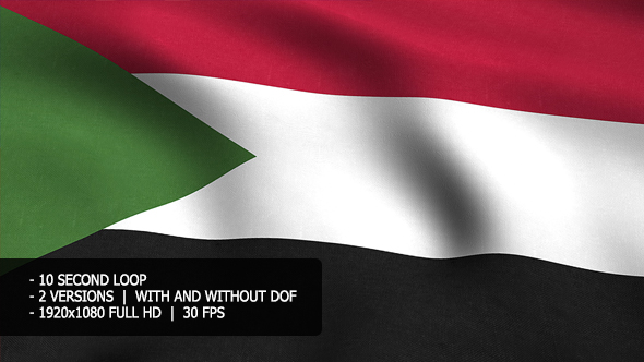 Sudan Flag Background