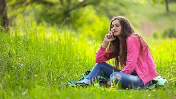 Girl Talking On The Phone