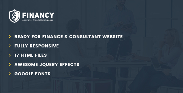 Financy - Consulting Business, Finance HTML5 Template