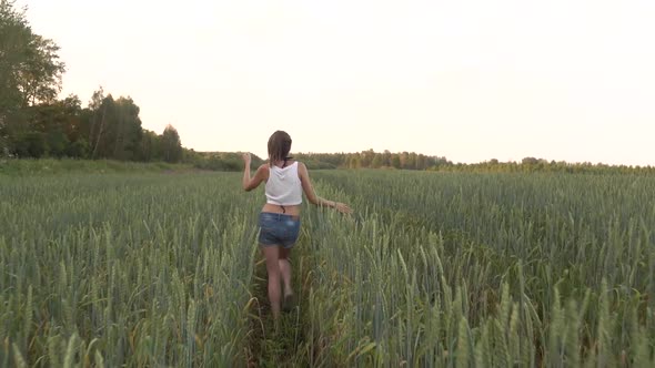 The Young Girl in Field