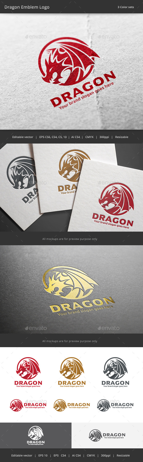 Dragon Emblem Logo