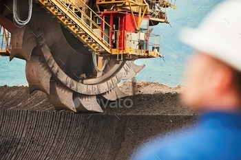 n the huge excavator – industry in Czech Republic