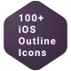 100+ iOS Outline Icons Pack - GraphicRiver Item for Sale