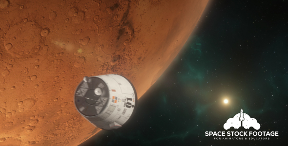 Lander Approaching Mars