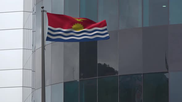 Kiribati Flag Background 4K