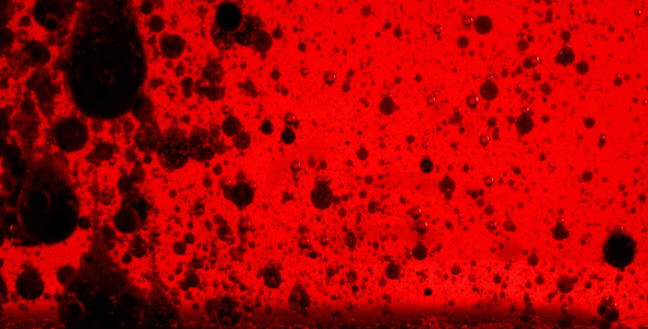 Bubbles in Oil Water Red Background 4