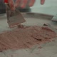 Closeup View of Worker Preparing Fresh Ice Cream During Working Day in Restaurant - VideoHive Item for Sale