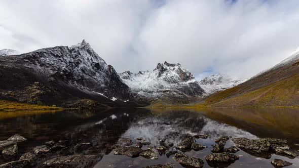 Grizzly Lake in Tombstone Territorial Park Yukon Canada