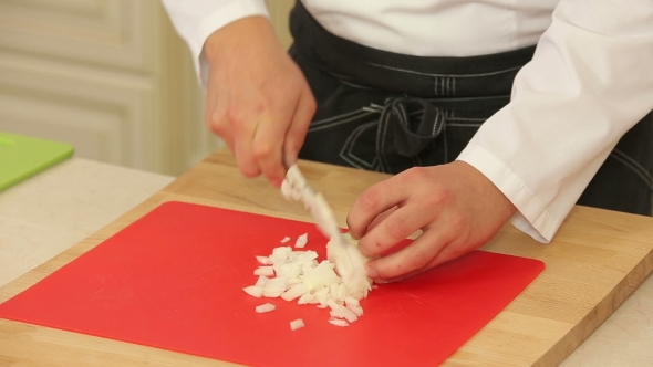 Chopping Food Ingredients