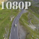 Flying through Mountains over Car - VideoHive Item for Sale