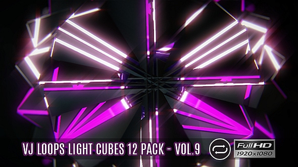 VJ Loops Light Cubes Vol.9 - 12 Pack
