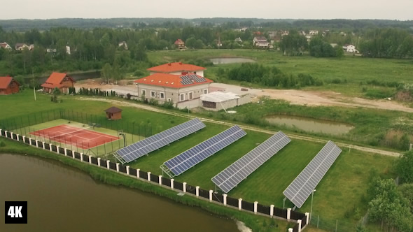 Modern Building Development Including Solar Batteries