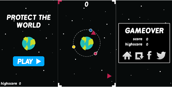 Protect the World - HTML5 Casual Game