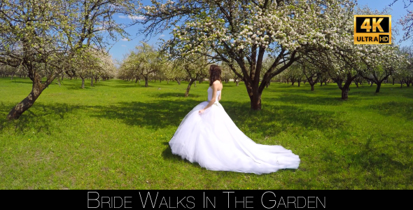 Bride Walks In The Garden 13 alt
