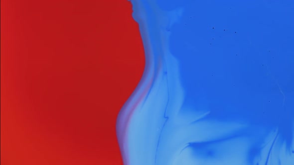 Blue and Red Colors of Acrylic Paints