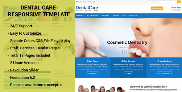 Denterio - Dentist & Medical HTML Template