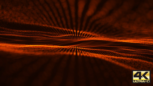 Particle Field Orange