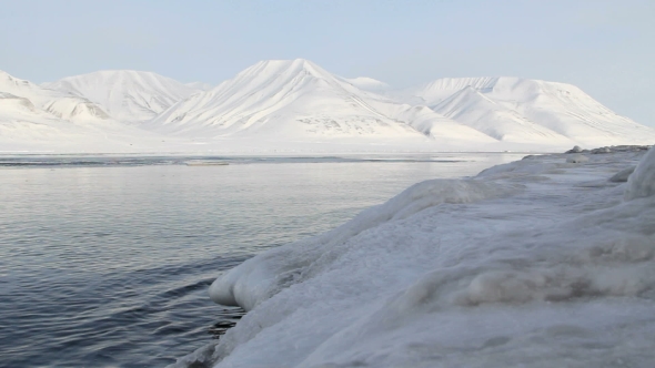 Ice Coast Of The Arctic Ocean