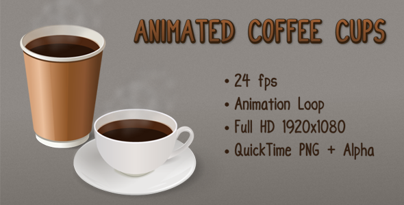 Animated Coffee Cups