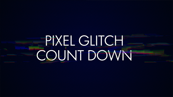 Pixel Glitch Countdown