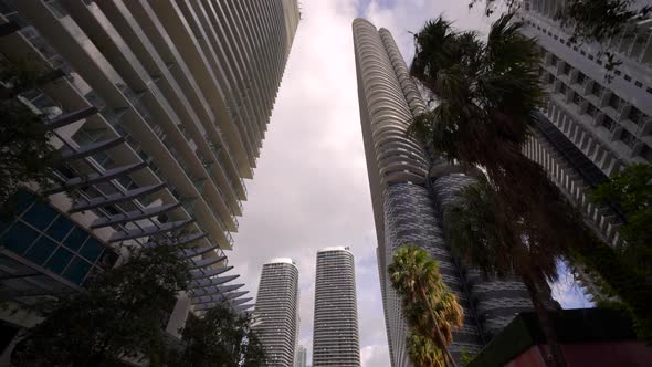 Highrise Architecture Brickell Miami Fl 4k 60fps