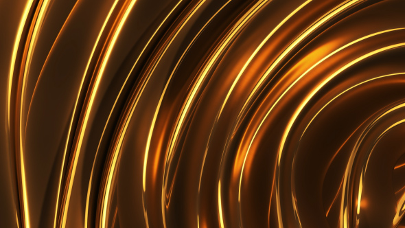 Wavy Gold Background