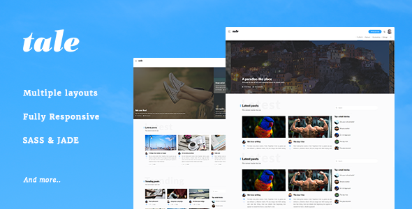 Tale - Strorytelling and Magazine Bootstrap Template