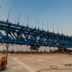 Bridge Girder Erection Machine Working at Express Way Construction Site  - VideoHive Item for Sale