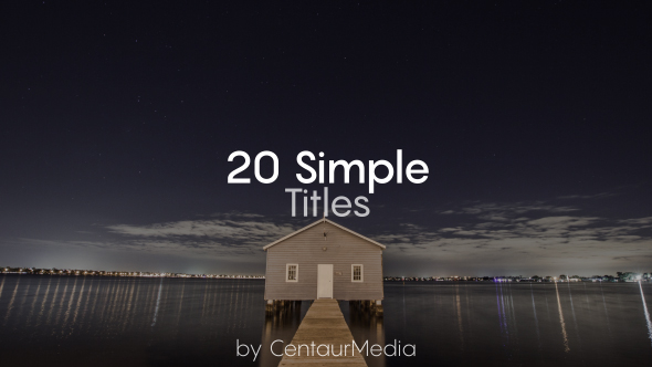 20 Simple Titles