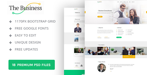 The Business : PSD Template 