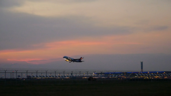 Airplane Takeoff Airport 