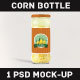 Corn Bottle Label Mock-up - GraphicRiver Item for Sale