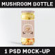 Mushroom Can Bottle Label Mock-up - GraphicRiver Item for Sale