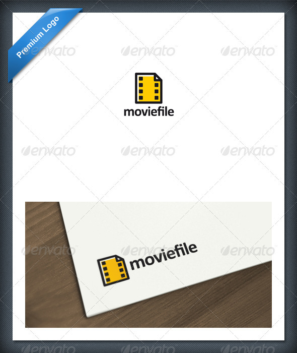 Movie File Logo Template