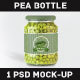 Pea Can Bottle Label Mock-up - GraphicRiver Item for Sale