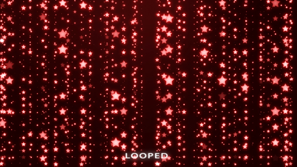 Red Stars Glitter Backrgound